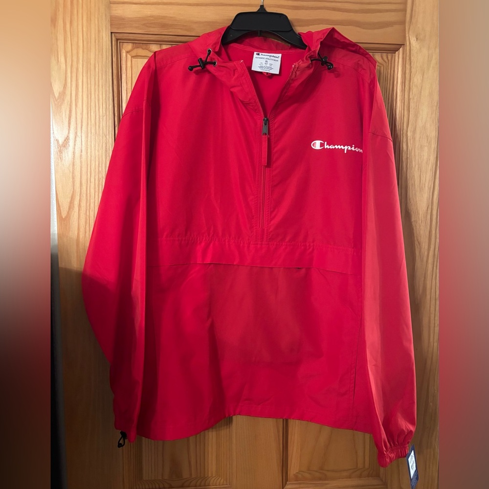 Women’s Sz. XL Champion Red Windbreaker Jacket